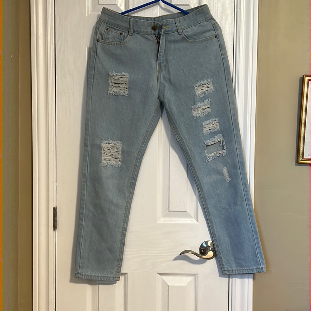 Falmer Heritage Light blue ripped jeans. Size M.
